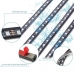 Подсветка днища авто BLUETOOTH / RGB LED ЛЕНТА (2 ШТ Х 90 СМ + 2 ШТ Х 120 СМ)